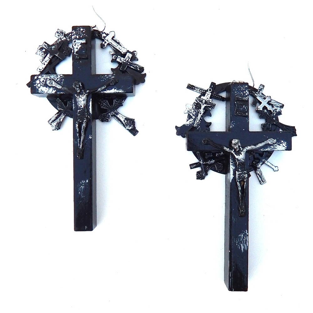 GASOLINE GLAMOUR JUDAS EARRINGS XL✞✟♠️